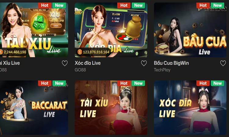 Những trò chơi Live Casino hot nhất tại MV88
