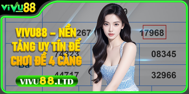 Vivu88 – Nền tảng uy tín để chơi Đề 4 Càng